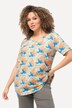 Abstract Print Short Sleeve V-Neck Tee