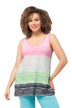 Top, pruhovaný přechod, A střih, kulatý výstřih, bez rukávů