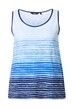 Top, pruhovaný přechod, A střih, kulatý výstřih, bez rukávů