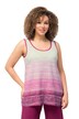 Top, pruhovaný přechod, A střih, kulatý výstřih, bez rukávů