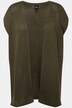 Gebreide bodywarmer, palmen, oversized, open model, mouwloos