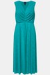 Geplooide maxi-jurk, gedrapeerd, A-lijn, V-hals, mouwloos