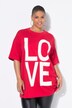 Camiseta, oversize, LOVE, media manga