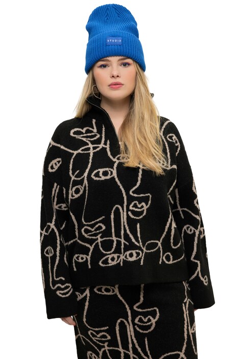 Troyer, oversize, siluety, stojáček se zipem