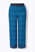 Pantalon, imprimé graphique. Jambe large et taille élastique