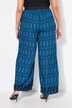 Pantalon, imprimé graphique. Jambe large et taille élastique