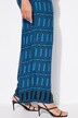 Pantalon, imprimé graphique. Jambe large et taille élastique