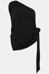Top, one shoulder, slank, bindebånd, ærmeløs