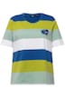 Tričko, pruhy, výšivka, kulatý výstřih, krátké rukávy