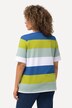 T-shirt à col rond et manches courtes. Broderie cœur et rayures.