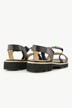 Leren sandalen, elastische bandjes, wijdte H