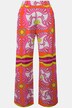 Pantalon slinky en jersey piqué. Jambe large et taille élastique