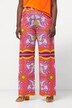 Pantalon slinky en jersey piqué. Jambe large et taille élastique