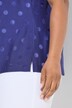 Blusetop, jacquard-prikker, V-udskæring, ærmeløs