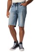 Džínové bermudy JP1880, lehký materiál, natahovací pas, rovný Modern střih, do 8XL