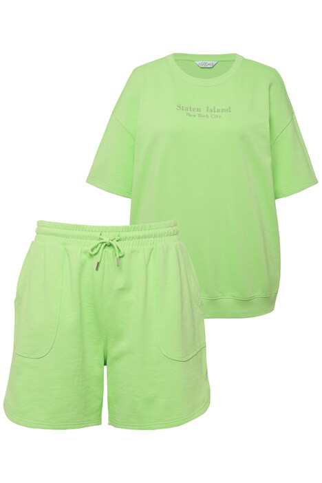 Teplákový set, krátký dvojdílný, oversize tričko, šortky