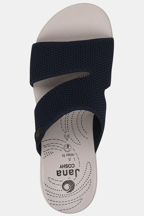 Mules Jana Shoes. Brides en mesh - largeur H