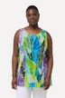 Blouse plissée collection Classic. Col rond, sans manches