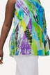 Blouse plissée collection Classic. Col rond, sans manches