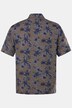 Hemd, Halbarm, Alloverprint, Buttondown-Kragen, Cuba-Fit, bis 8 XL