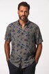 Hemd, Halbarm, Alloverprint, Buttondown-Kragen, Cuba-Fit, bis 8 XL