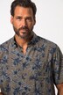 Hemd, Halbarm, Alloverprint, Buttondown-Kragen, Cuba-Fit, bis 8 XL