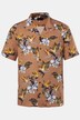 Overhemd, korte mouwen, print all-over, Cubaanse kraag, Cubaanse fit, tot 8XL