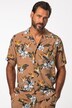 Overhemd, korte mouwen, print all-over, Cubaanse kraag, Cubaanse fit, tot 8XL