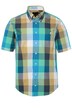 Kostkovaná košile, krátké rukávy, Kent límeček, Modern střih, do 8XL