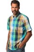 Kostkovaná košile, krátké rukávy, Kent límeček, Modern střih, do 8XL