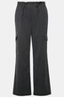 Pantalon cargo à coupe large et droite, poches cargo et taille élastique
