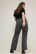 Pantalon cargo à coupe large et droite, poches cargo et taille élastique
