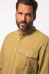 Hemd, Langarm, Leinenmix, Stehkragen, Modern Fit, bis 8 XL