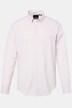 Chemise à rayures en lin mélangé. Manches longues et col à pointes boutonnées. Coupe Modern Fit - jusqu'au 8 XL
