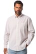 Pruhovaná košile, lněná směs, dlouhé rukávy, límeček s knoflíky, Modern střih, do 8XL