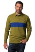 Rugby mikina, pruhy na hrudi, polo límeček s patentními knoflíky, do 8XL