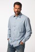 Stribet skjorte med lange ærmer, Kentkrave og moderne pasform, op til 8 XL