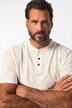 Henley, media manga, cuello redondo con tapeta de botones, hasta la talla 8 XL