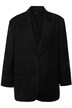 Blejzr, oversize, vzadu knoflíková léga, klopy, dlouhé rukávy, unisex