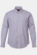 Oxfordskjorte, langærmet med striber, button-down krave, moderne pasform, op til 8XL