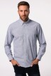 Oxfordskjorte, langærmet med striber, button-down krave, moderne pasform, op til 8XL