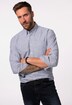 Oxfordskjorte, langærmet med striber, button-down krave, moderne pasform, op til 8XL