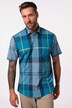 Geruit overhemd, halve mouw, kentkraag, Comfort Fit, tot 8XL