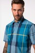 Geruit overhemd, halve mouw, kentkraag, Comfort Fit, tot 8XL