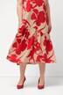 Midi-jurk, bloemen, A-lijn, V-hals, mouwloos