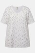 T-shirt inspiration costume bavarois à jolis plis creux, ligne A, col V et manches courtes