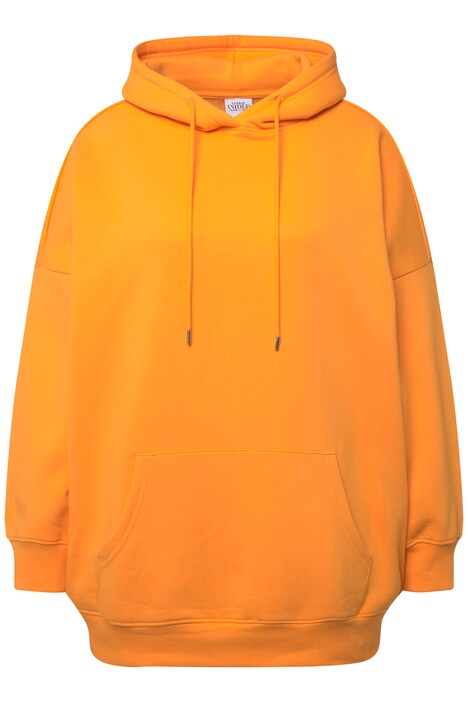 Mikina s kapucí, oversize, potisk na zádech, klokaní kapsa, unisex