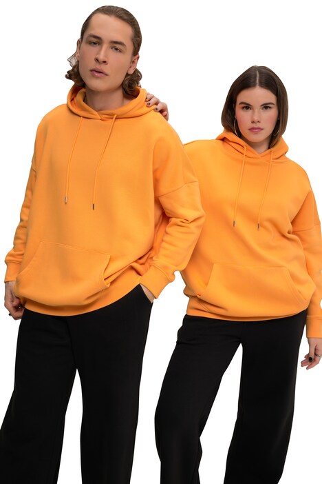 Mikina s kapucí, oversize, potisk na zádech, klokaní kapsa, unisex