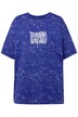 Tričko, oversize, skvrny, potisk na zádech, krátké rukávy, unisex