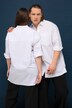 Oversized skjorte, skjortekrage, lange ermer, unisex